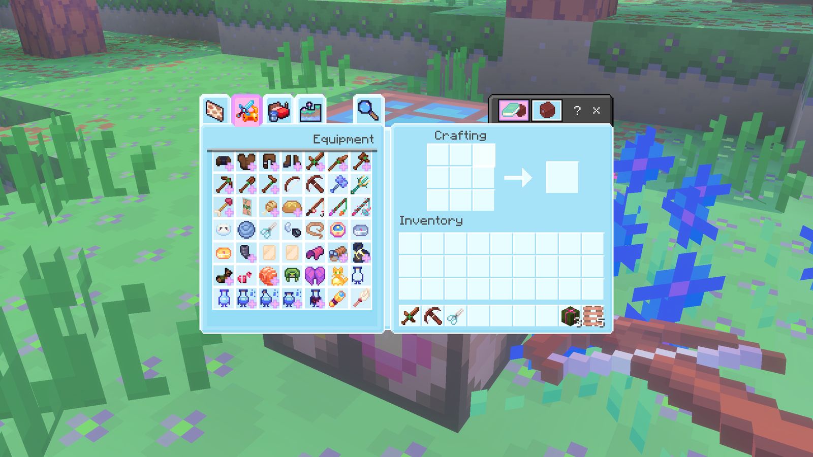 Cow in the Super Cute hotbar · 5
